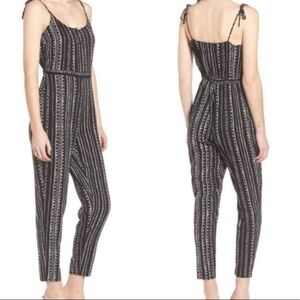 CUPCAKES & CASHMERE Callia Jumpsuit Black White x small